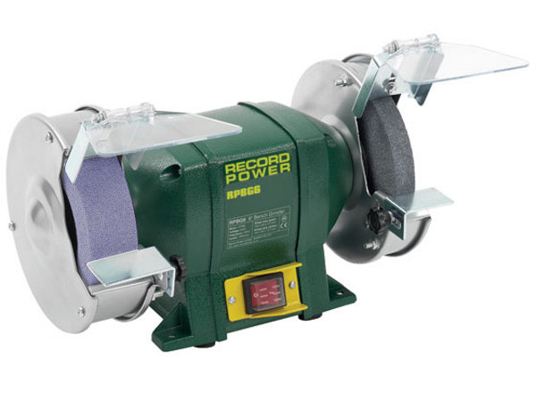 Record 6" grinder with wide microcrystalline wheel