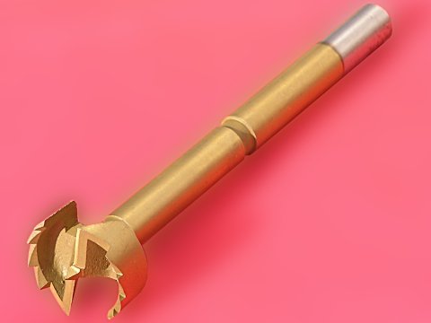 Sawtooth Bit TiN coated 1,1/8" with 1/2" shank