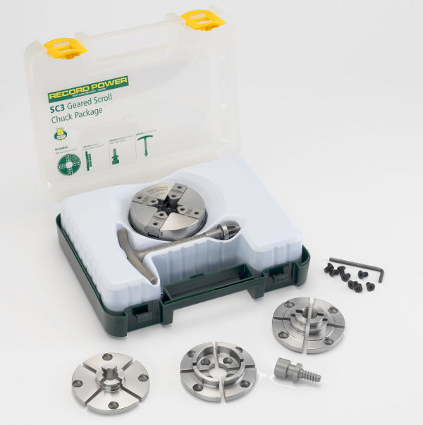 Record SC3 scroll chuck 80mm - NEW!